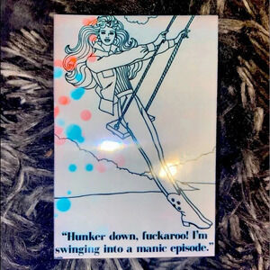 "manic barbie fuckaroo" sticker